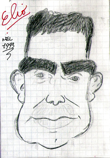 Caricatura di Elio by Ivan Piombino