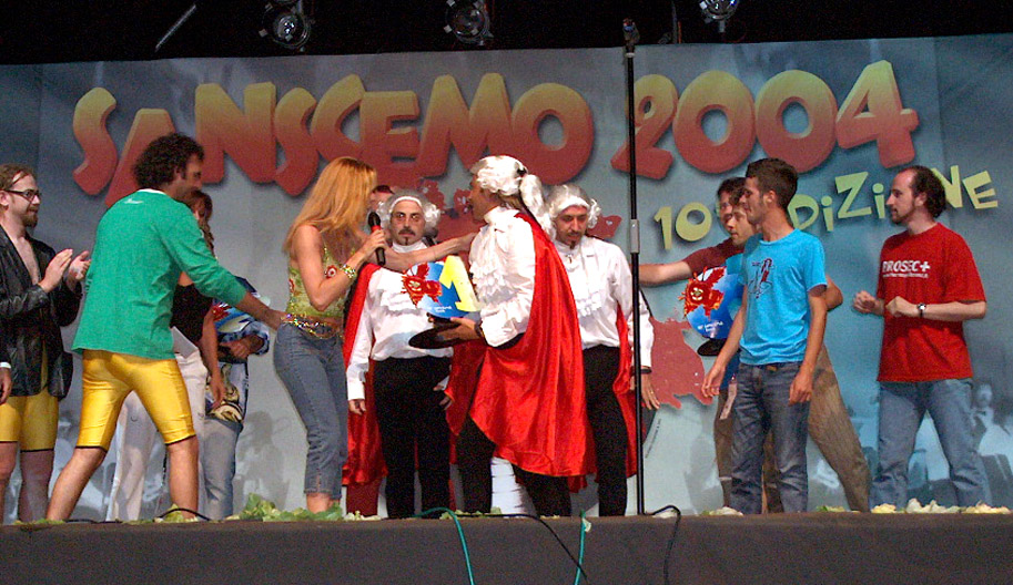 La premiazione dei Tamorti i vincitori dei Sanscemo 2004